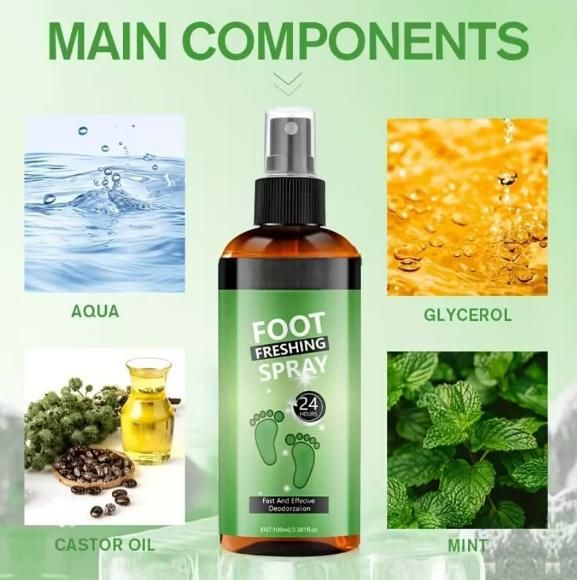 FreshStep Foot Freshening Spray – Long-Lasting Odour Protection 👣✨(Pack of 2)