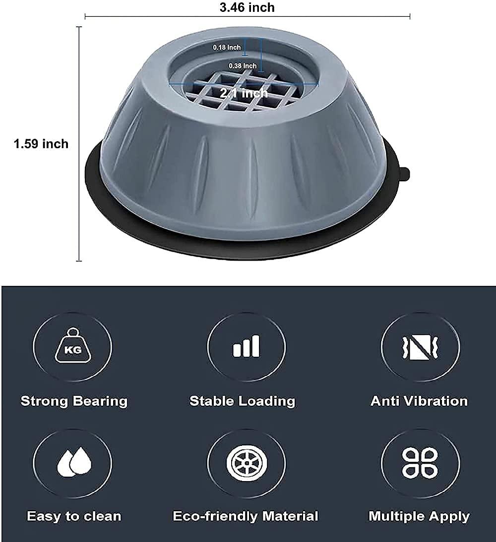 StableGrip Anti-Vibration Pads for Washing Machine (4 Pack) 🔧🧺