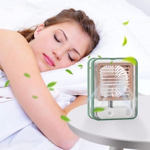 CoolMist Rechargeable Mini USB Fan with Water Spray 🌬️💧
