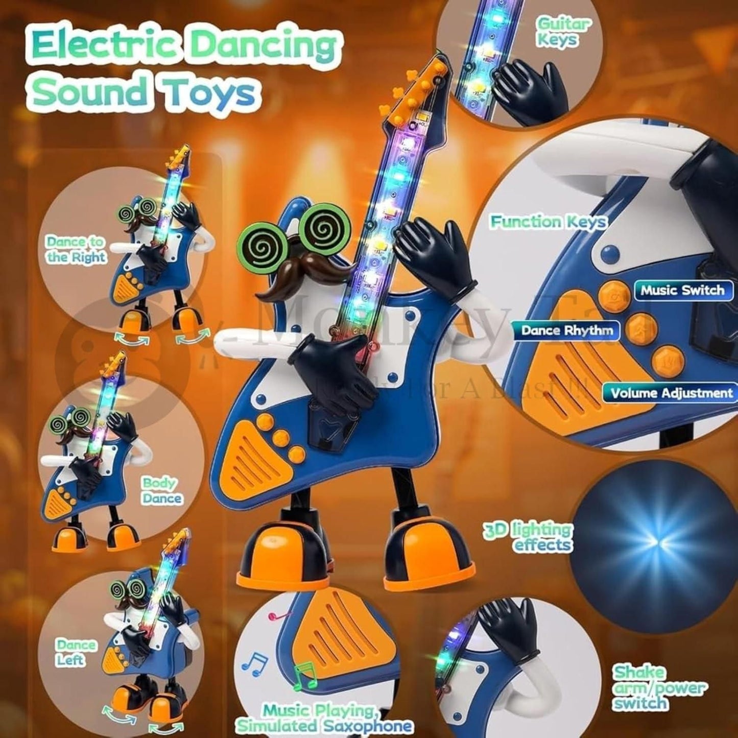 Mr. Rock Robotic Dancing Toy – Musical Light & Dance Fun 🎷🤖