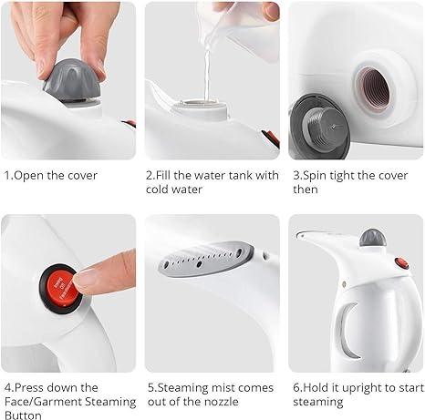 SteamPro Portable Garment & Facial Steamer Iron Brush ♨️👕