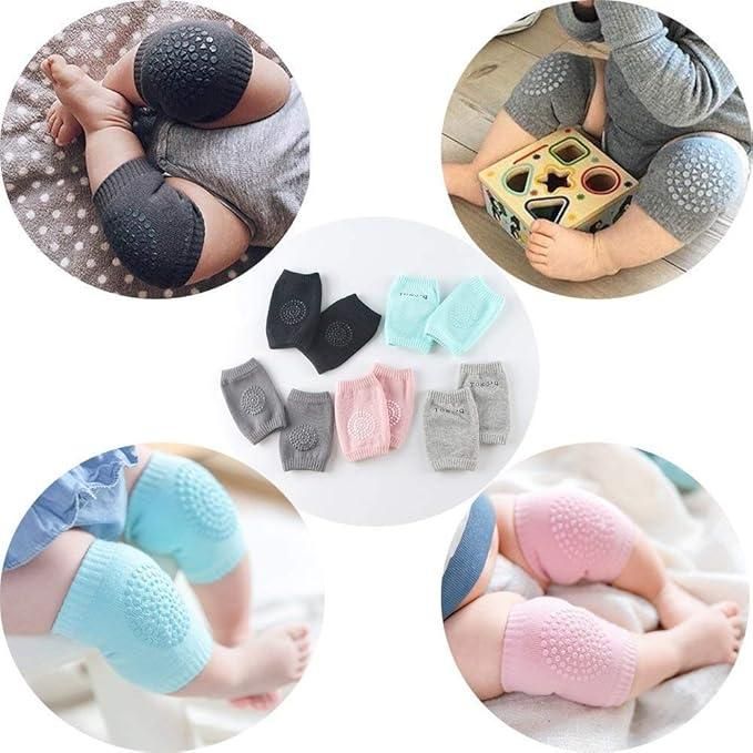 🛡️ Baby Knee Pads (2 Pairs) | Safe Crawling Protection 💖