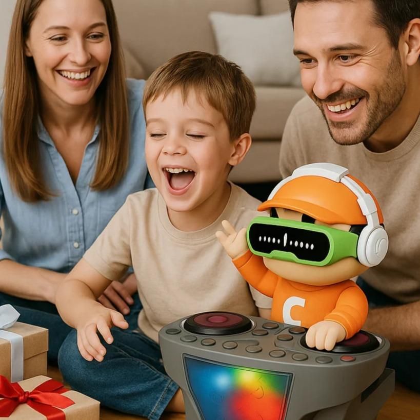 DJ Coco Musical Dancing Toy – LED Lights & Smart Movement 🕺🎵