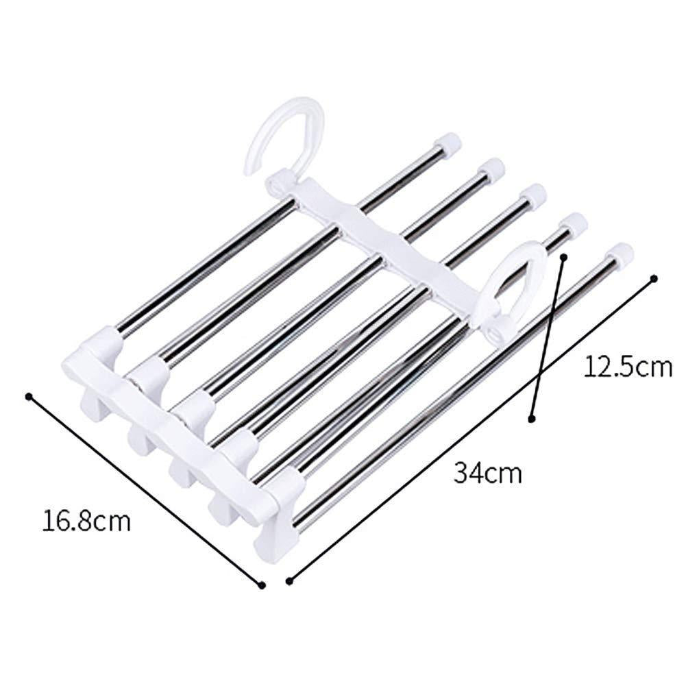 SpaceSaver 5-in-1 Stainless Steel Trouser Hanger 👖✨
