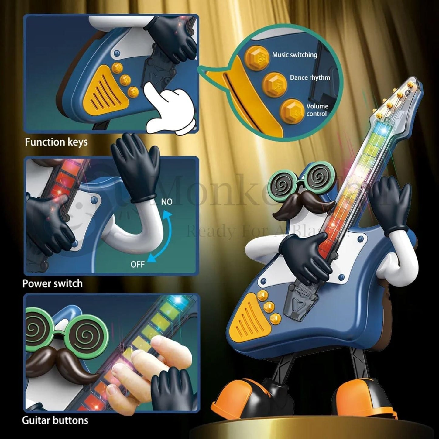 Mr. Rock Robotic Dancing Toy – Musical Light & Dance Fun 🎷🤖