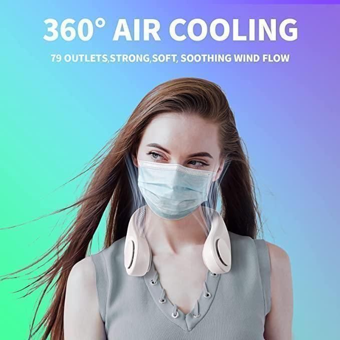 🌬️ Portable Bladeless Rechargeable Neck Fan