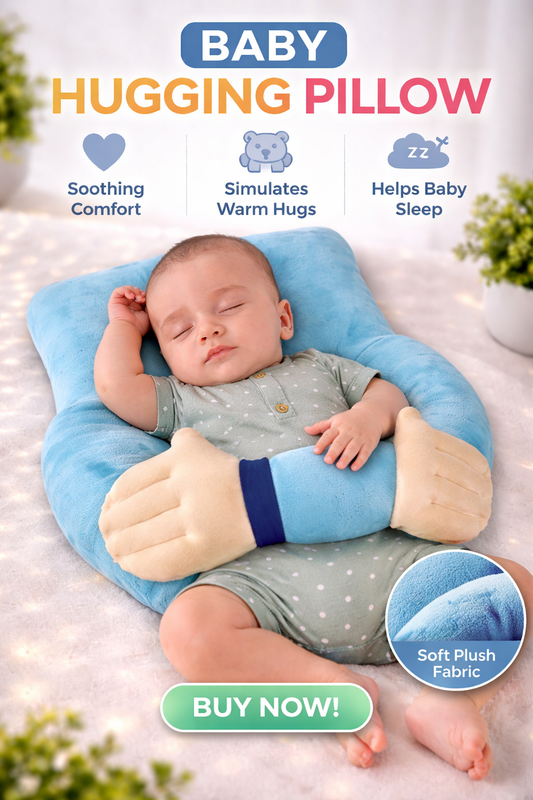 💖 Baby Hugging Pillow | Head Shaping Comfort 🍼✨
