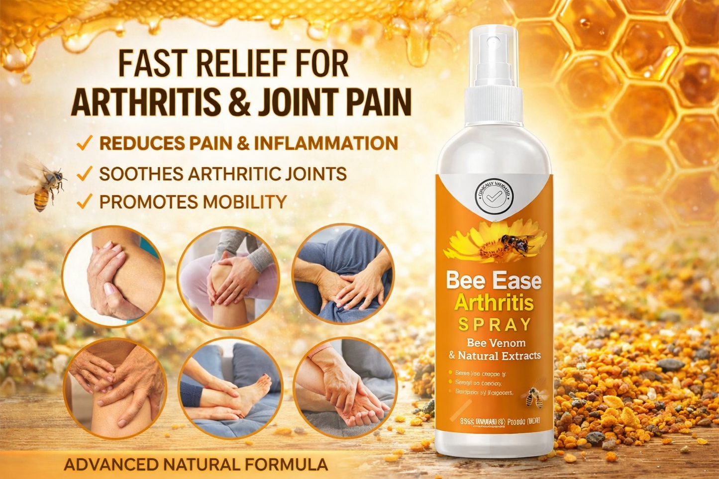 BeeRelief Bee Venom Arthritis Spray – Fast Joint Comfort 🐝💪