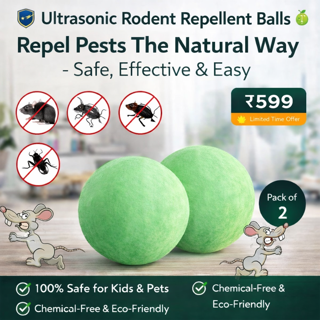 🛡️ Ultrasonic Rodent Repellent Pro 🔊 | Pest-Free Home (Pack of 2)