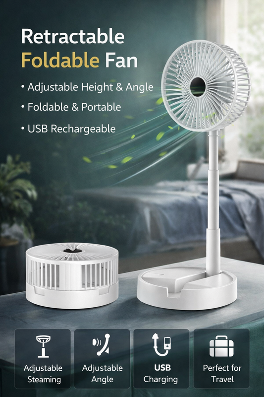 TurboCool Rechargeable High-Speed Desk Fan ❄️⚡