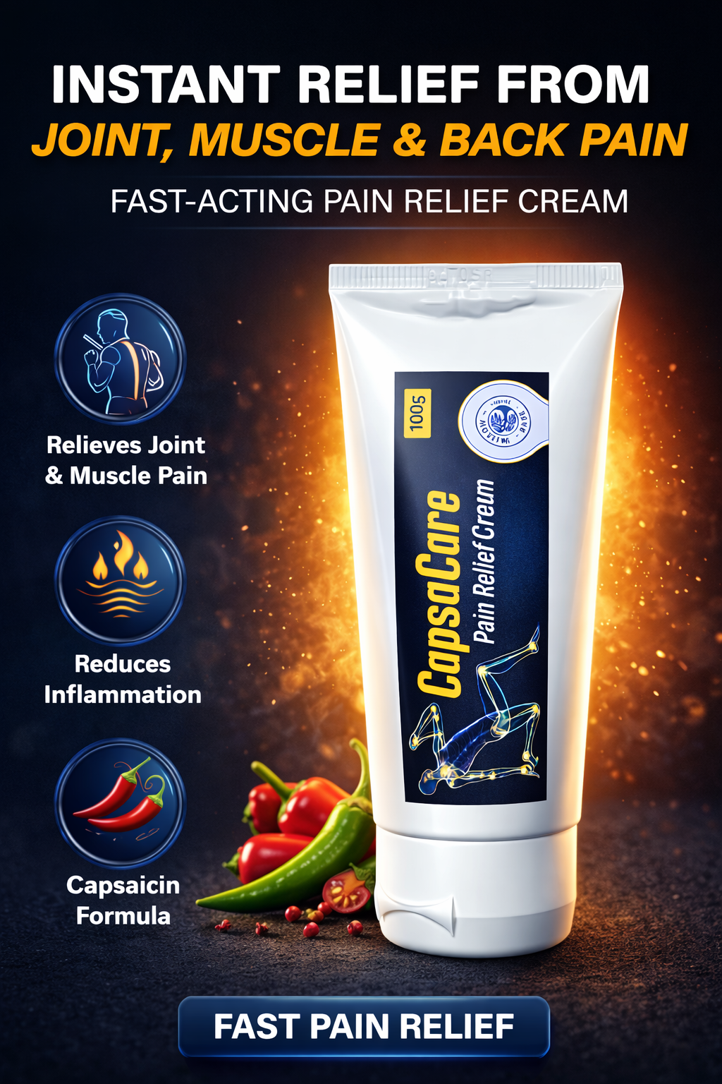 CapsaCare Neuropathy Relief Cream (Pack of 2) 🔥💆