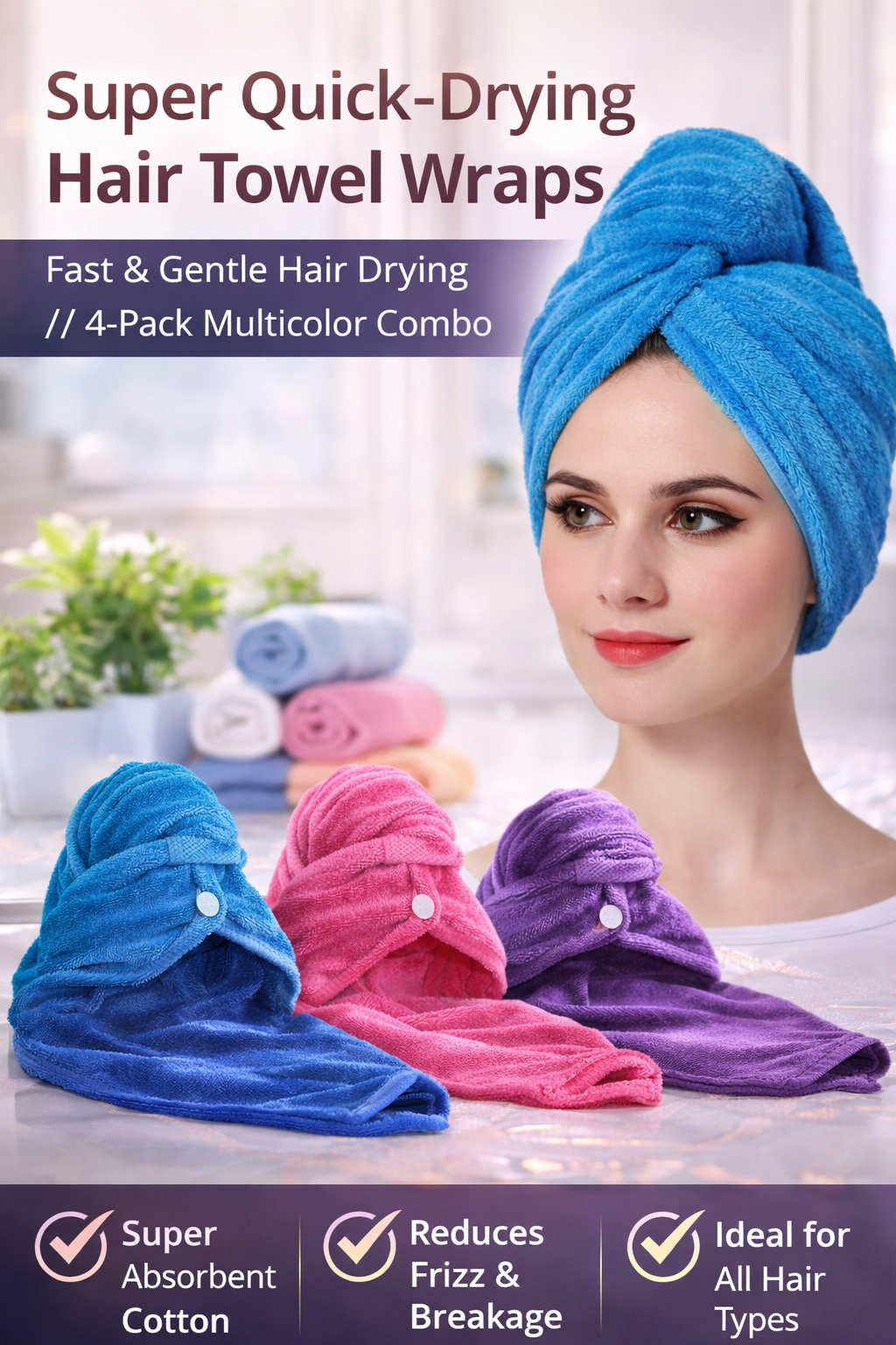 🌸Super Absorbent Hair Towel Wrap