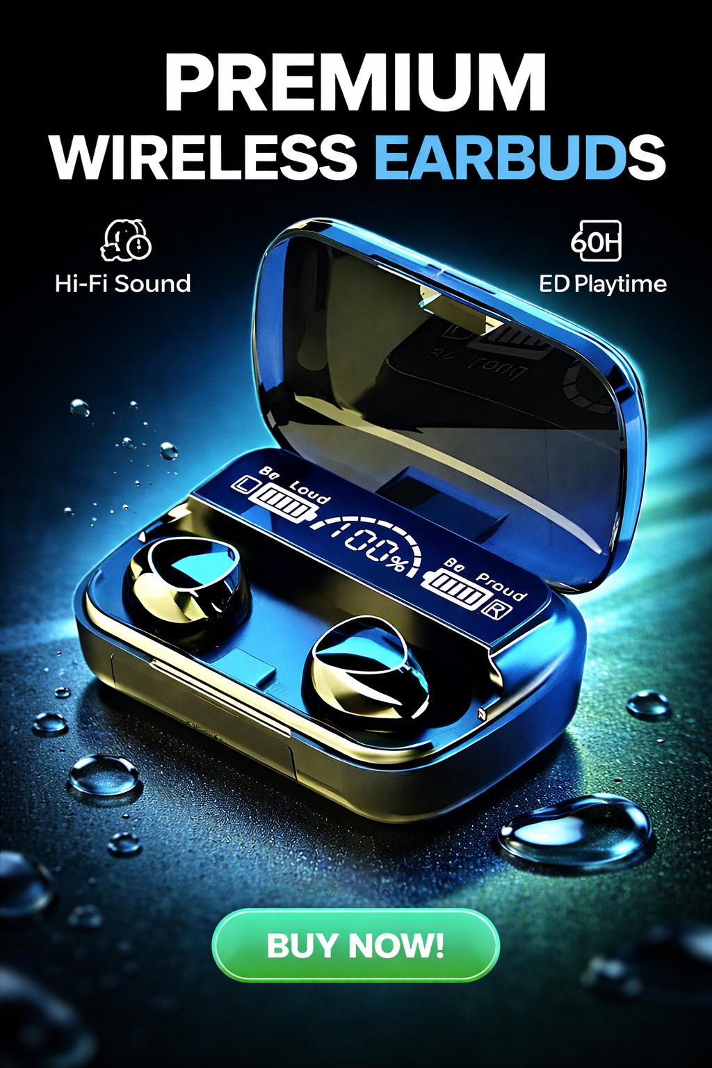 M10 TWS Bluetooth Earbuds 🔋🎧