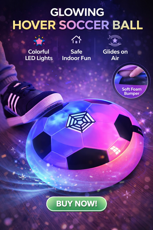 ✨ Magic LED Air Soccer Ball | Indoor Hover Fun for Kids 🌈⚽