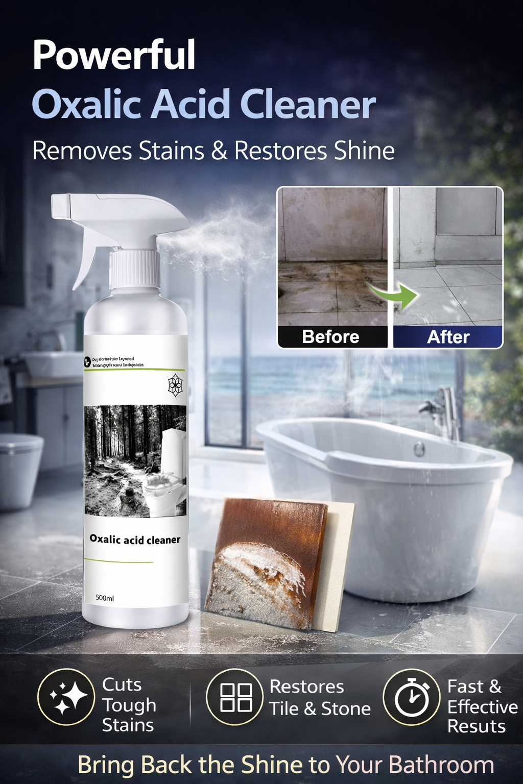 StainAway Oxalic Acid Stain Removal Spray 🧼✨
