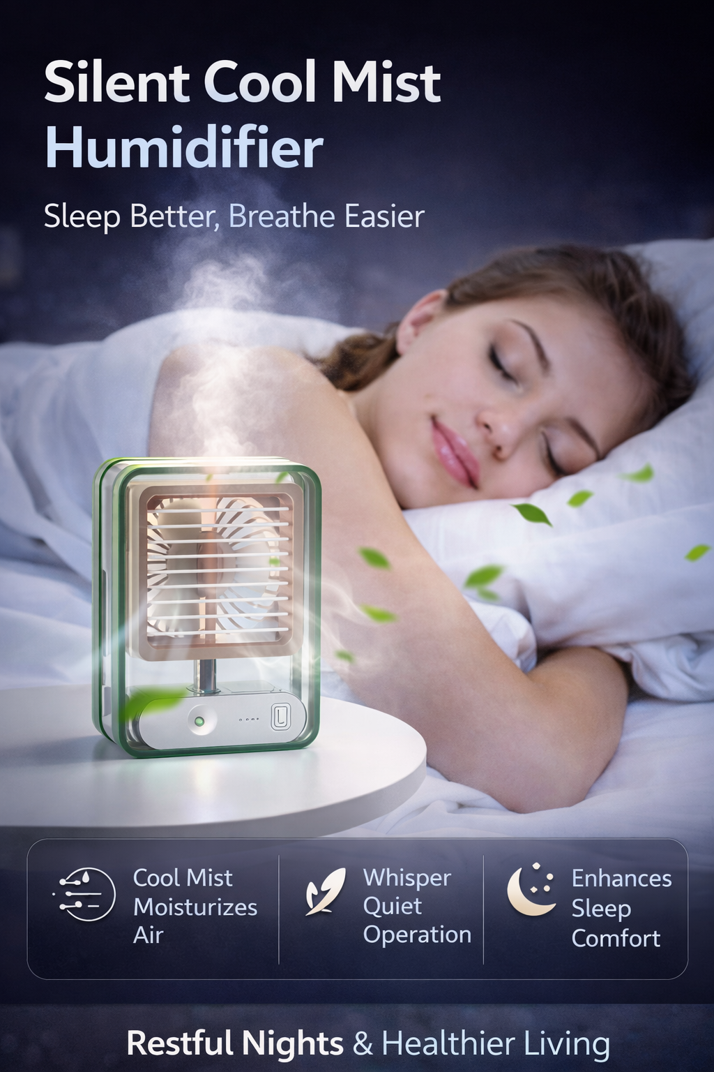 CoolMist Rechargeable Mini USB Fan with Water Spray 🌬️💧