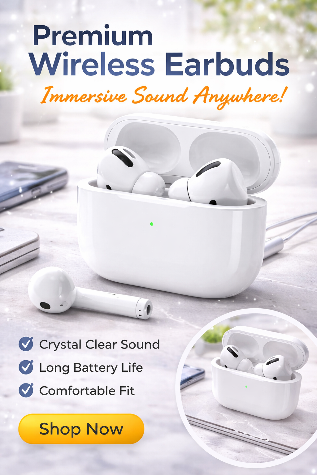 AirPro TWS Noise Cancelling Earbuds 🎧✨