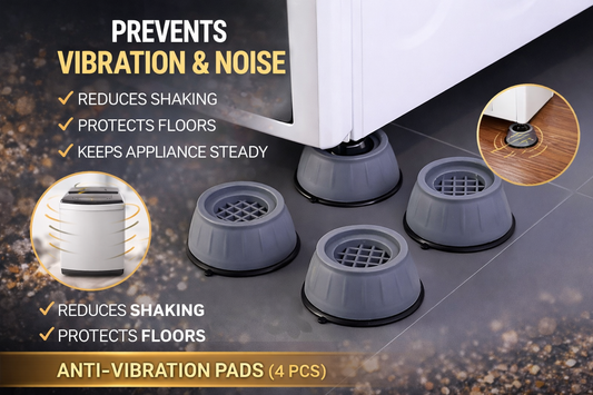 StableGrip Anti-Vibration Pads for Washing Machine (4 Pack) 🔧🧺